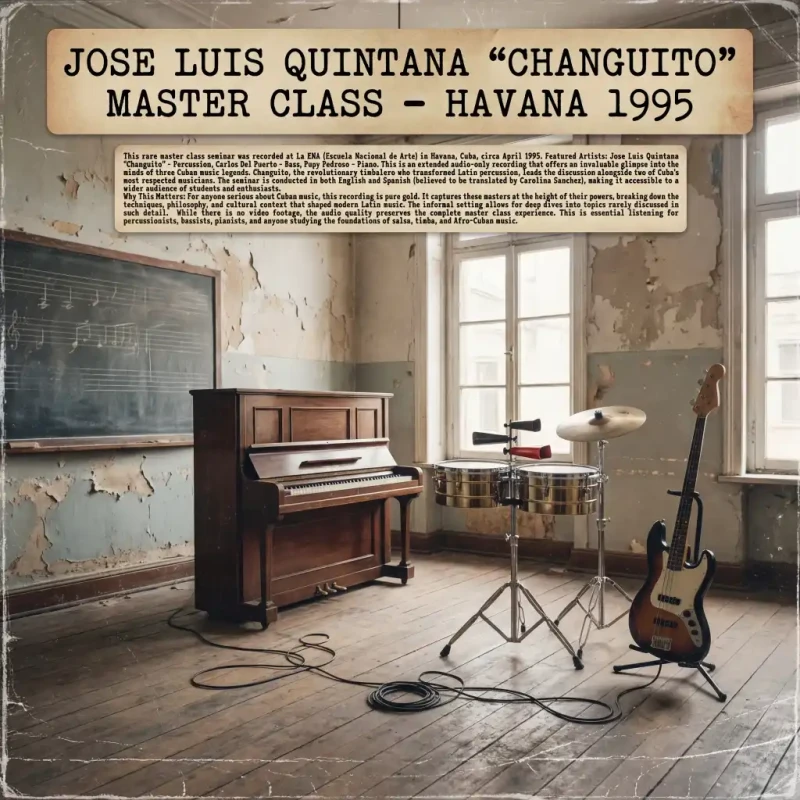 Master Class with Changuito, Del Puerto & Pupy - Havana 1995