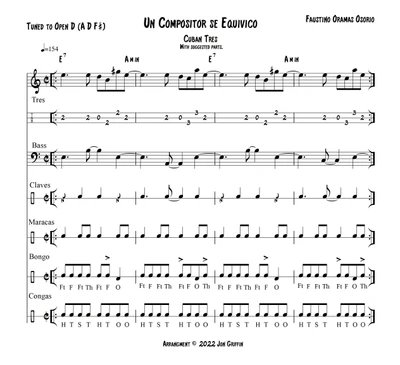 Un Compositor Se Equivocó: Cuban Tres Lesson with Leonel