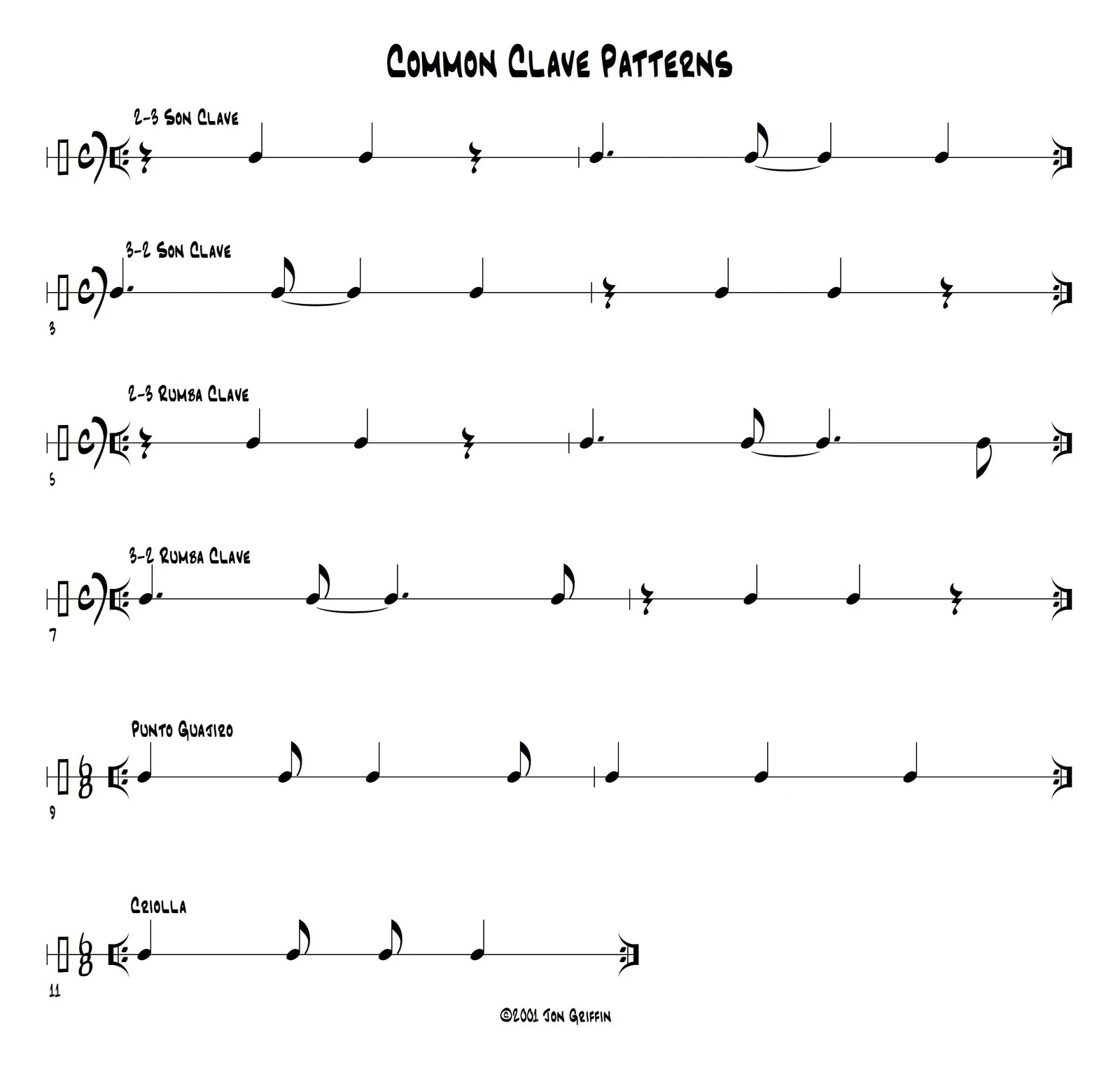 Clave examples